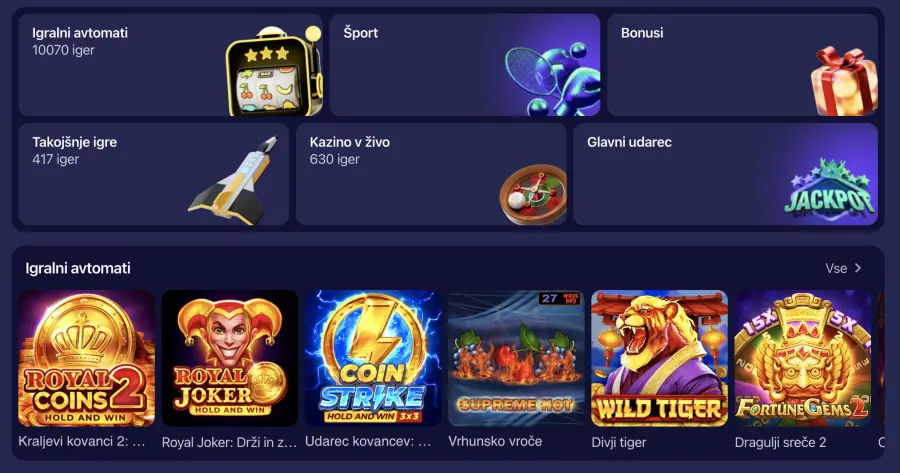 Betmatch casino slovenia